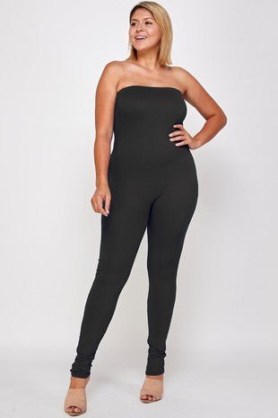 Black Tube Top Legging Jumper